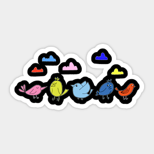 Happy birdies Sticker